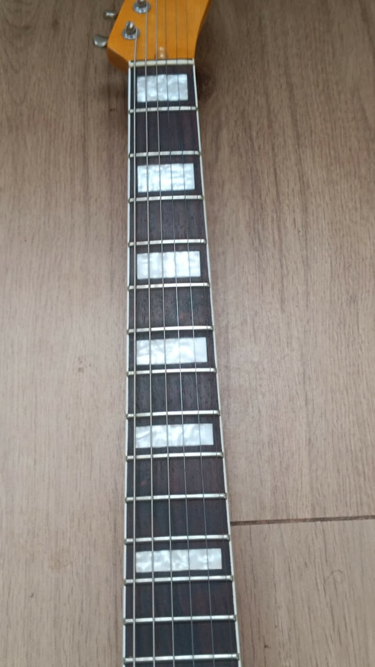 Telecaster Partcaster green surf foam binding mástil block inlays Bigsby