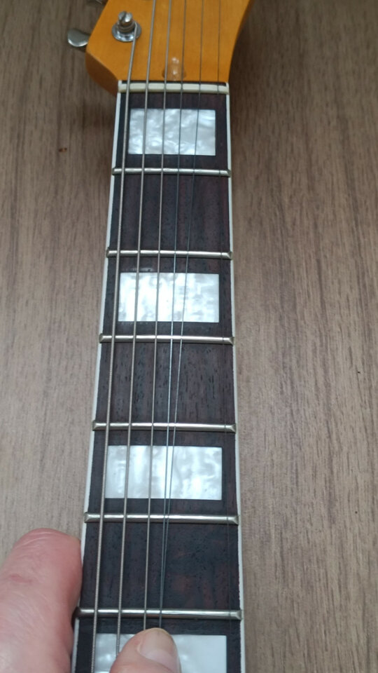 Telecaster Partcaster green surf foam binding mástil block inlays Bigsby