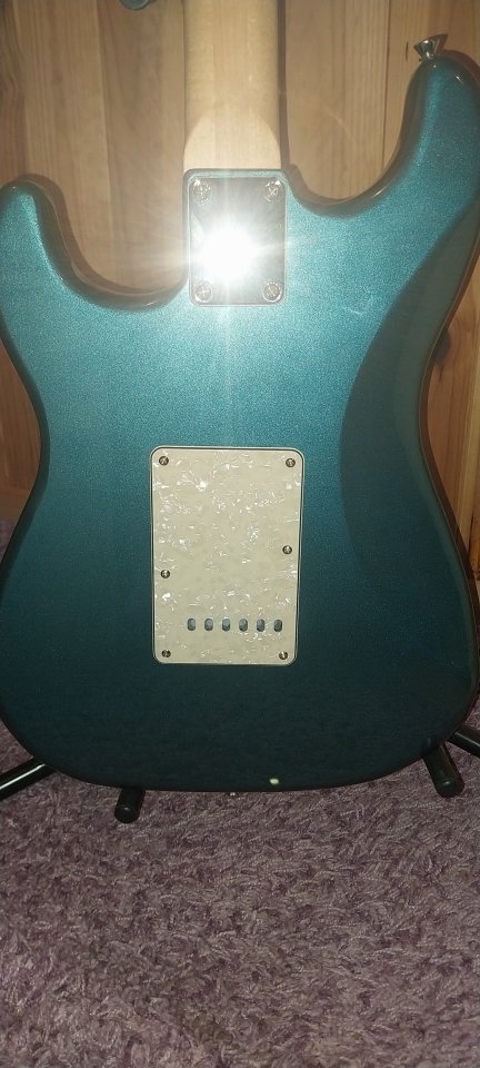 Stratocaster partscaster shellwood green de segunda mano · Foto 4 de 5 · Castellón · 350 €