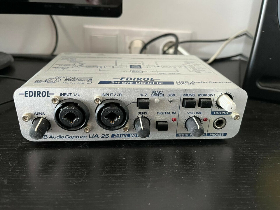 Interfaz de audio Edirol UA-25: 24bit 96khz