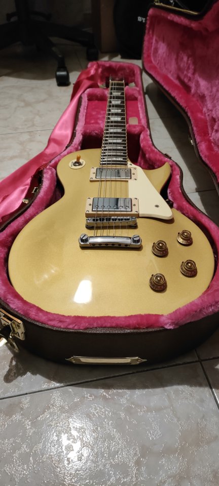 Guitarra Vintage V100 pastillas Gibson