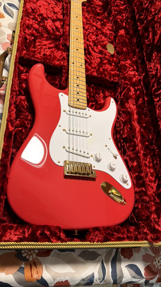 Fender Custom Shop 56 Strat NOS Birdeye Fiesta Red