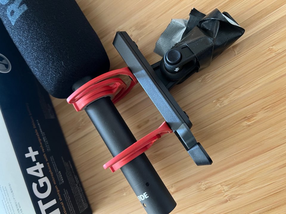 Rode NTG4+ con suspensión SM4-R, todo casi nuevo