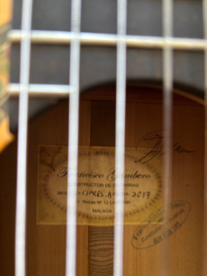 Guitarra Flamenca Francisco Gambero Ciprés Primera A de segunda mano · Foto 3 de 9 · Barcelona · 999 €