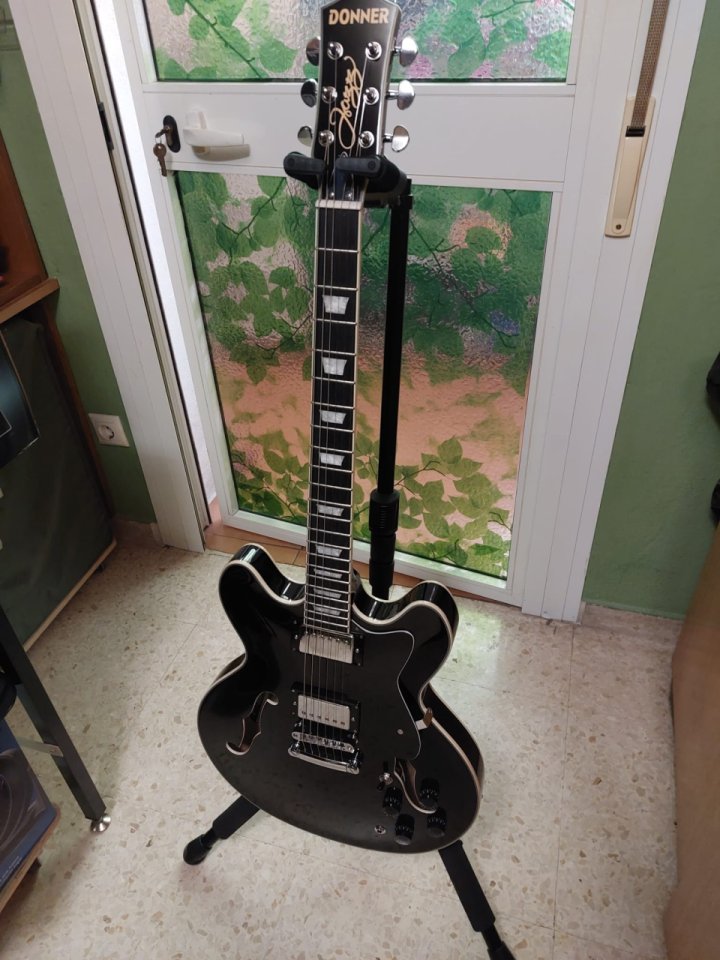 GUITARRA JAZZ DONNER DJP-1000 - color Negro de segunda mano · Foto 1 de 9 · Málaga · 245 €