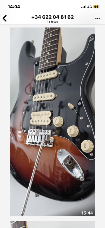 Cambio Fender Stratocaster hss por acústica