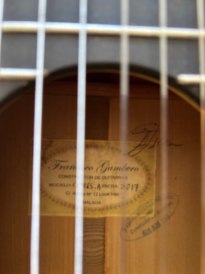 Guitarra Flamenca Francisco Gambero Ciprés Primera A de segunda mano · Foto 4 de 9 · Barcelona · 999 €