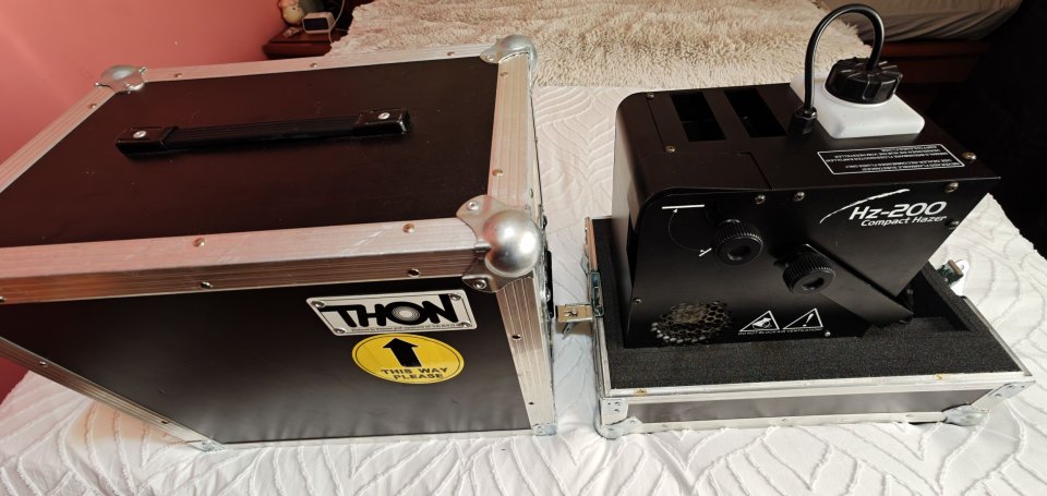 Maquina humo niebla Stairville Hz-200 Compact Hazer DMX + flight + liquidos