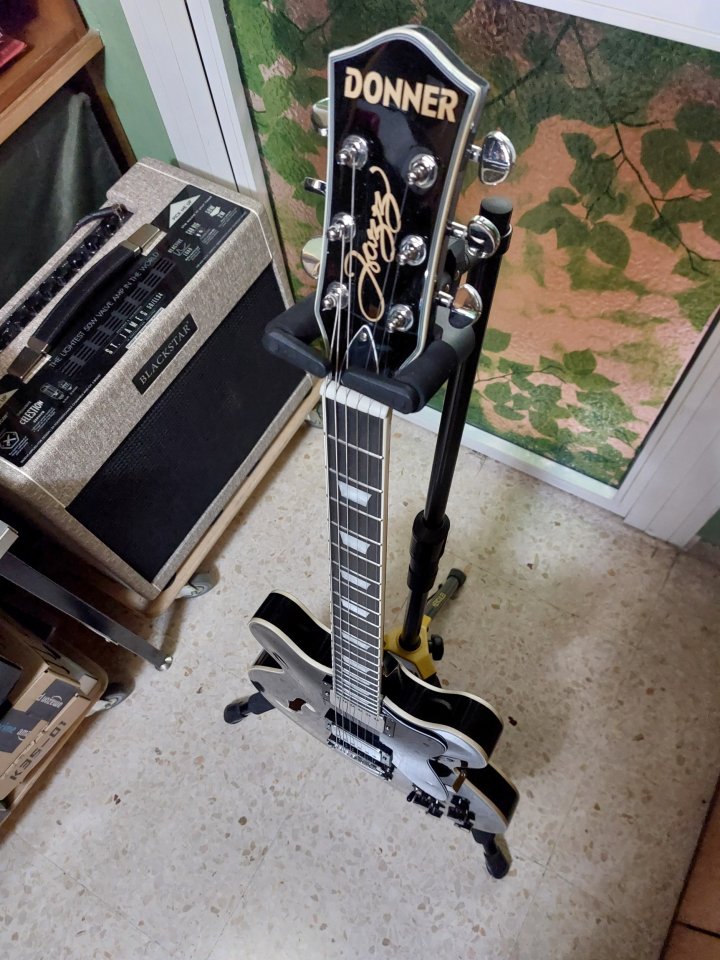 GUITARRA JAZZ DONNER DJP-1000 - color Negro de segunda mano · Foto 5 de 9 · Málaga · 245 €