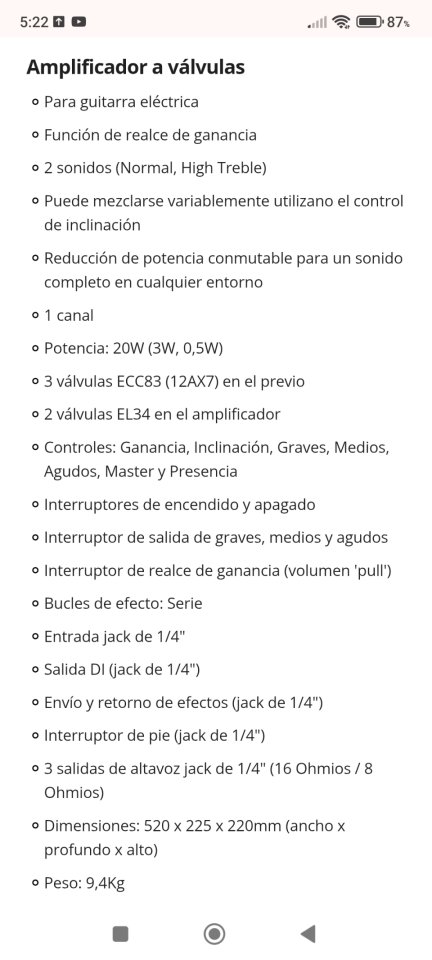 Marshall Origin 20 H