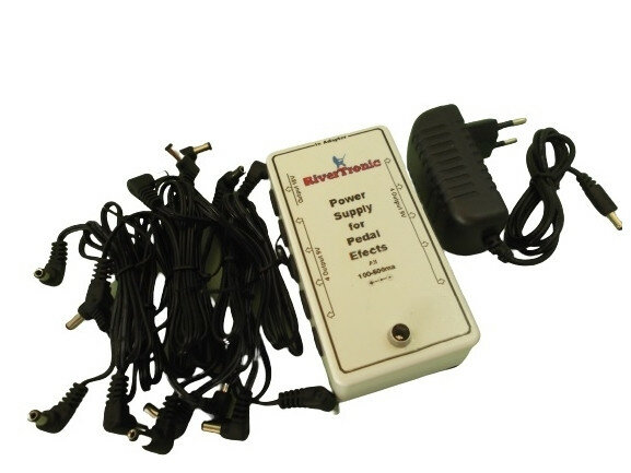 Fuente de alimentación para pedales 10 Salidas (9-9V 1-12V)