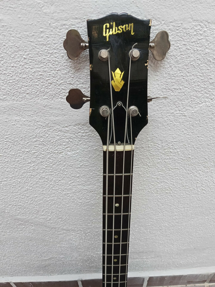 1965 Gibson EB-0 original Bass, en Cardinal Red