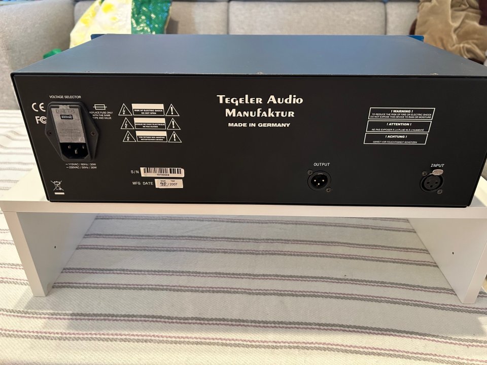 Tegeler Audio Tube Recording Channel v1 de segunda mano · Foto 3 de 3 · Málaga · 1050 €