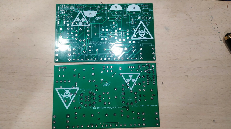 PCB para montar el previo del JCM800