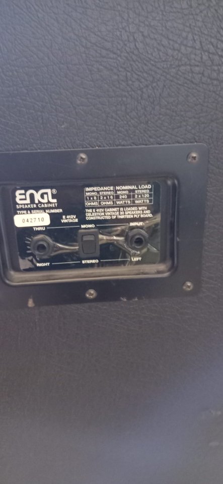 Pantalla ENGL para guitarra eléctrica