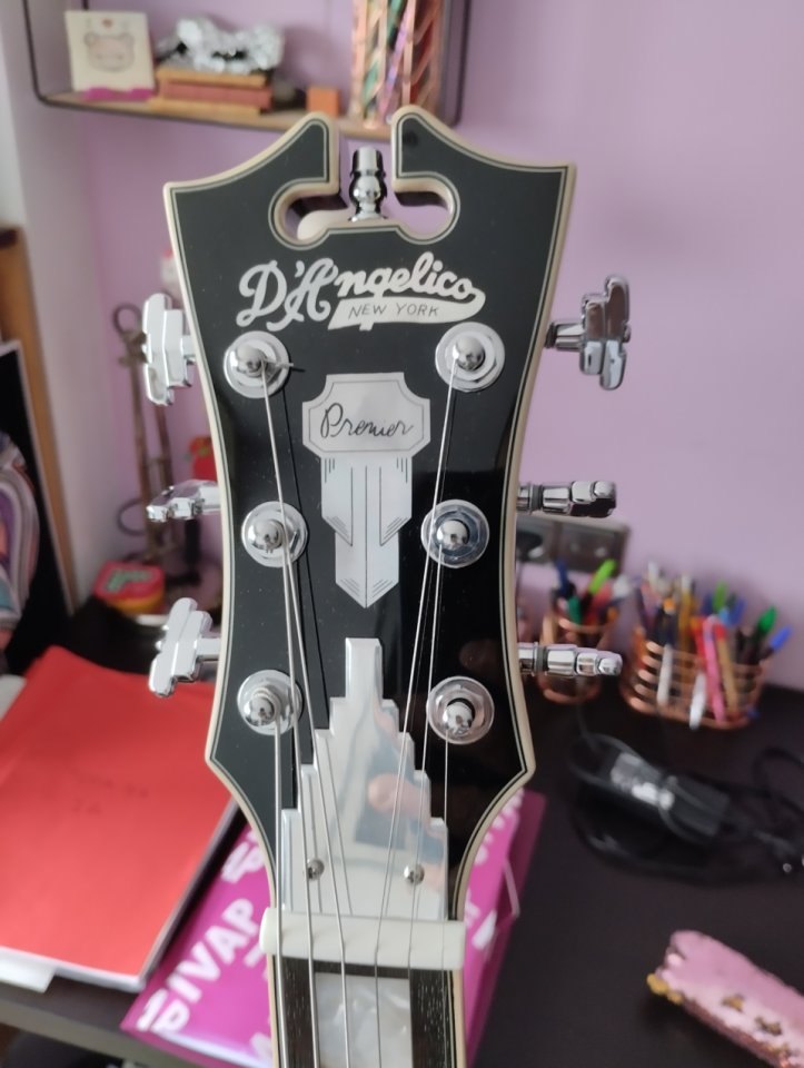 D' Angelico mini DC con pastillas B&B por Telecaster