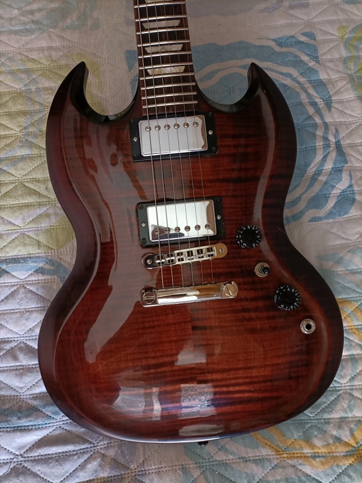 Gibson SG Carved Top - Autumn Burst Limited Solidbody Electric Guitar Features. de segunda mano · Foto 1 de 9 · Alicante · 2400 €