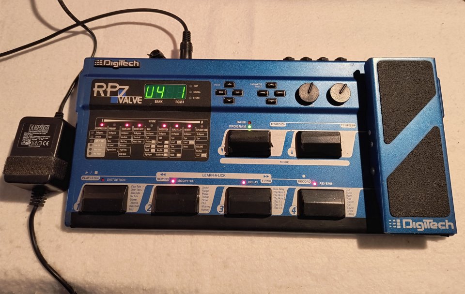 Digitech Rp7 valve Procesador guitarra