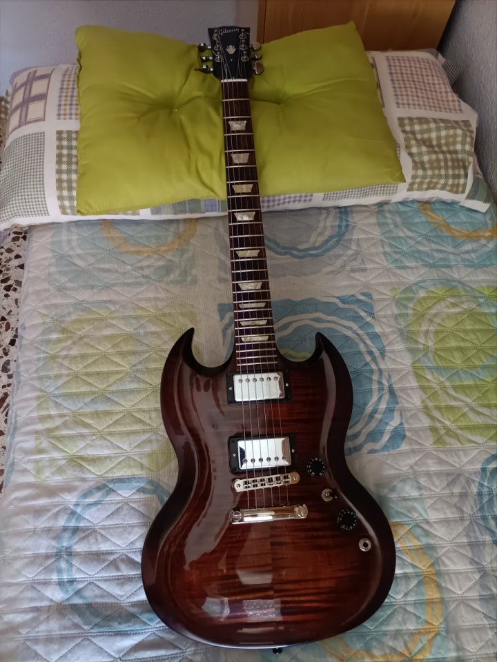 Gibson SG Carved Top - Autumn Burst Limited Solidbody Electric Guitar Features. de segunda mano · Foto 2 de 9 · Alicante · 2400 €