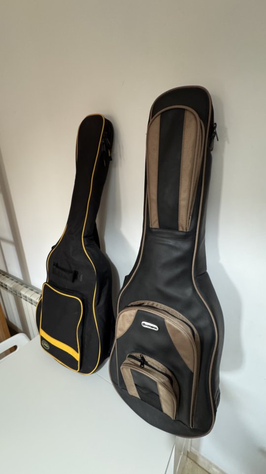 Harley Benton: Guitarra Eléctrica + Nylon Electrificada + Fundas