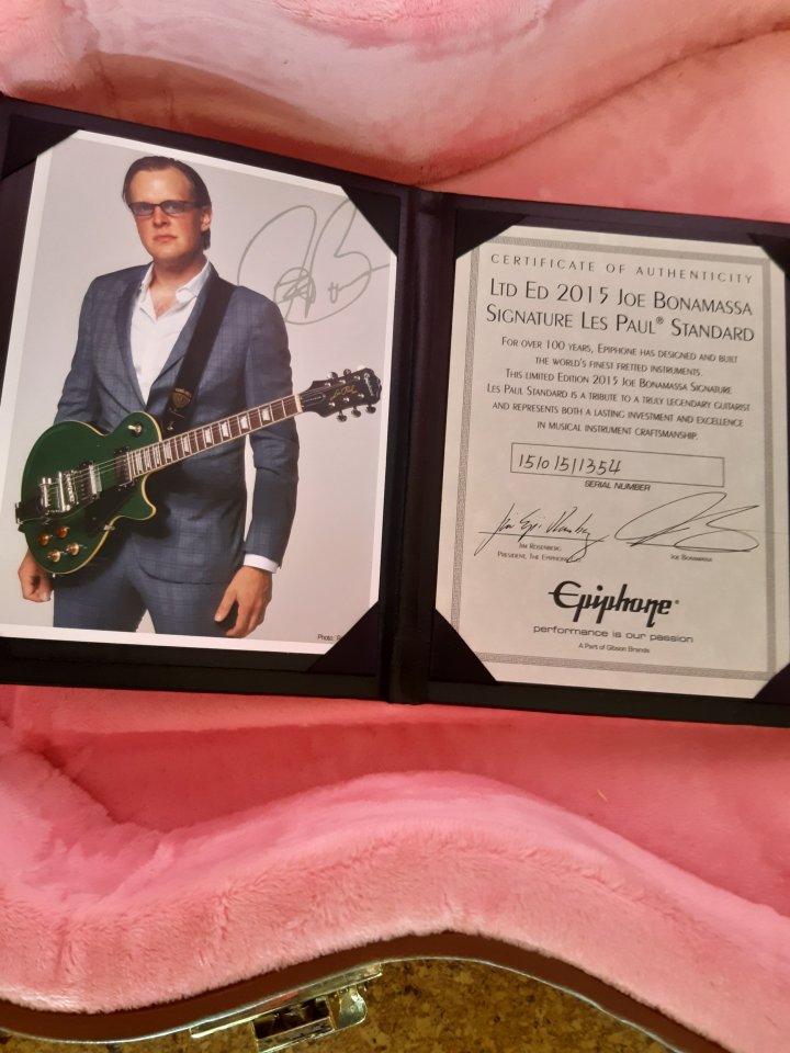 Epiphone Les Paul Joe Bonamassa 2015