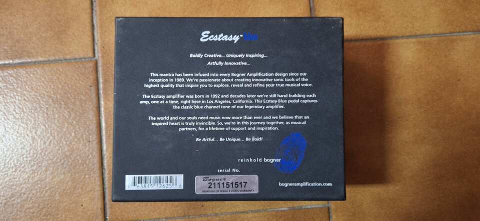 Bogner Ecstasy Blue - Creamy Overdrive