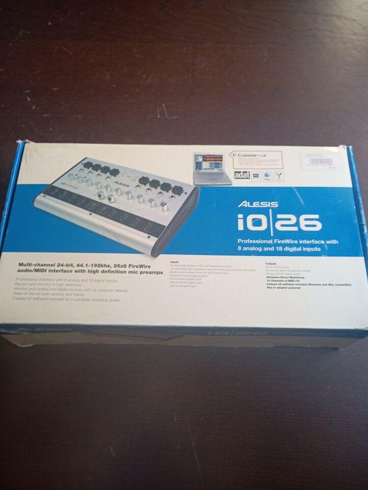 Alesis iO/26 FireWire - Interfaz de Audio
