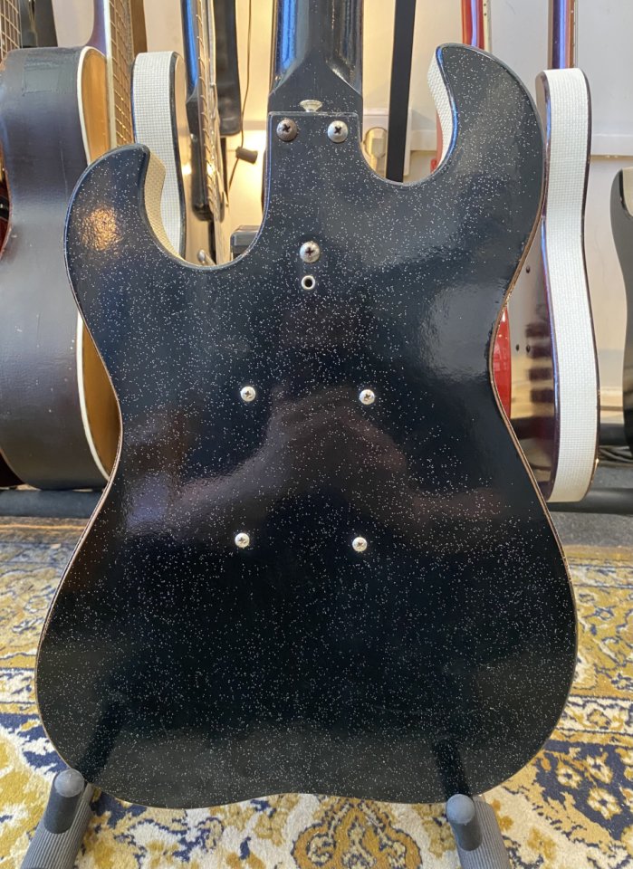 Silvertone 1449 con Amp-in-case de 1965 (amplificador de válvulas/estuche)