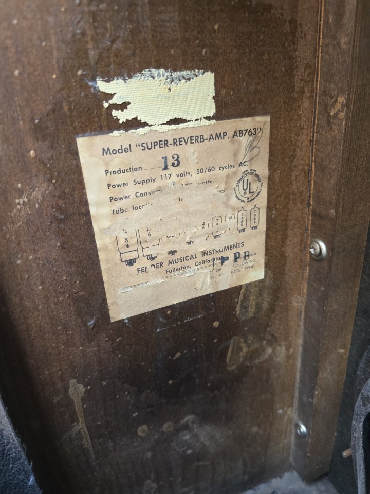 Fender Super Reverb AB763 1965 vintage de segunda mano · Foto 7 de 10 · Valencia · 3300 €