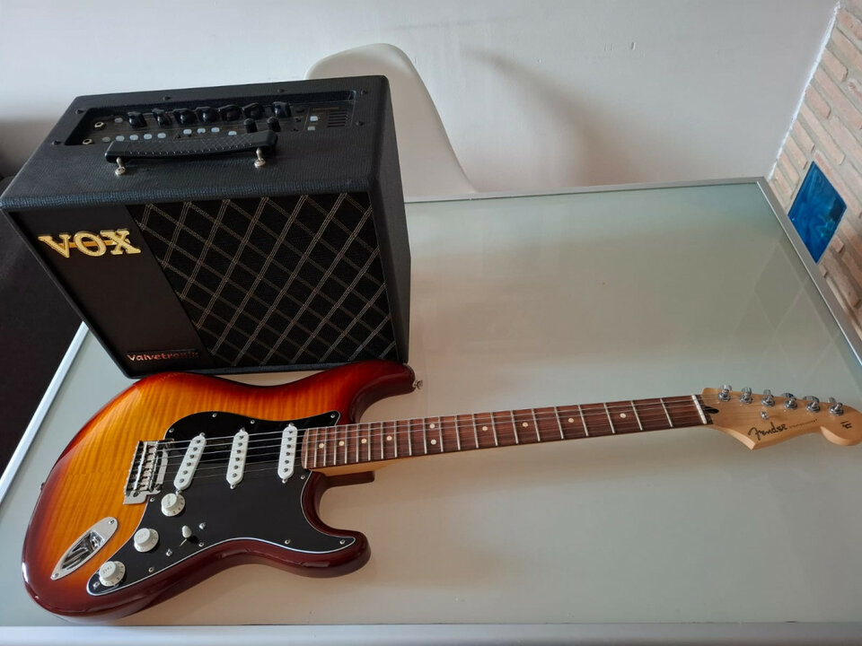 Stratocaster, ampli Vox