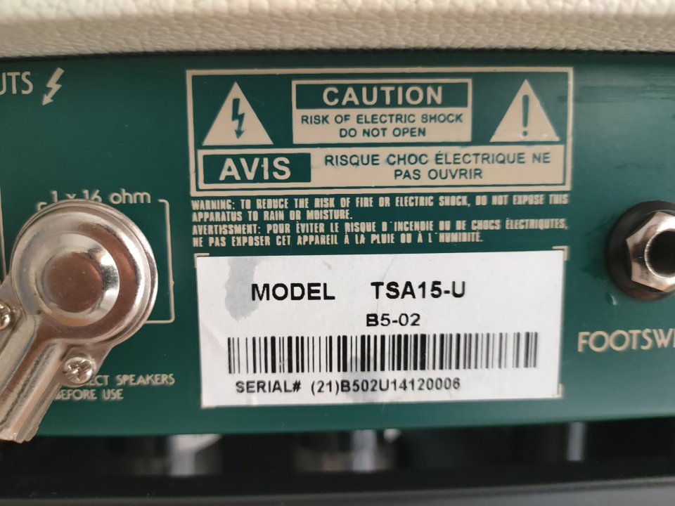 Amplificador Ibanez TSA15. REBAJADO