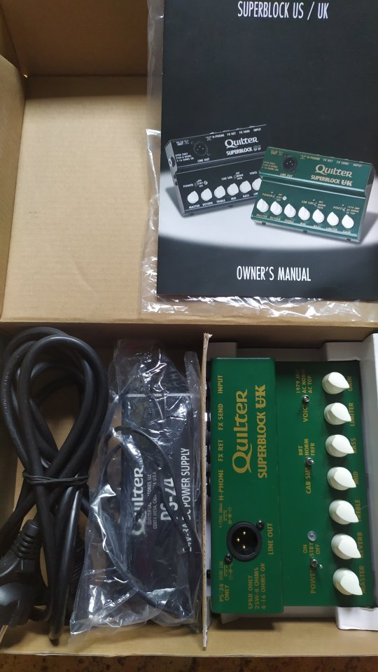 Quilter Superblock UK. También cambio