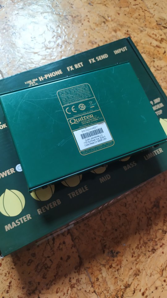 Quilter Superblock UK. También cambio