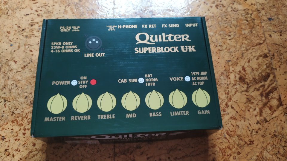 Quilter Superblock UK. También cambio