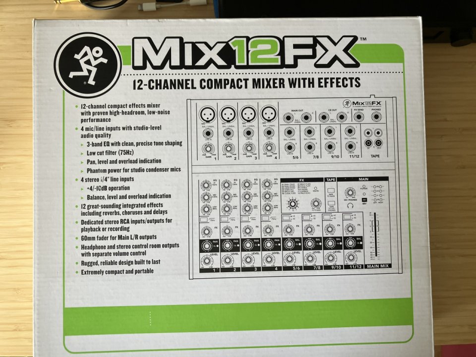 Mixer Mackie Mix12FX como nuevo