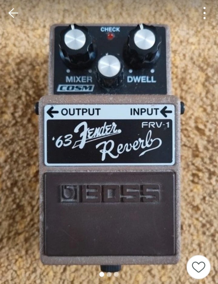 Pedal guitarra Boss FRV-1 Fender Reverb '63 de segunda mano · Foto 1 de 4 · Madrid · 150 €