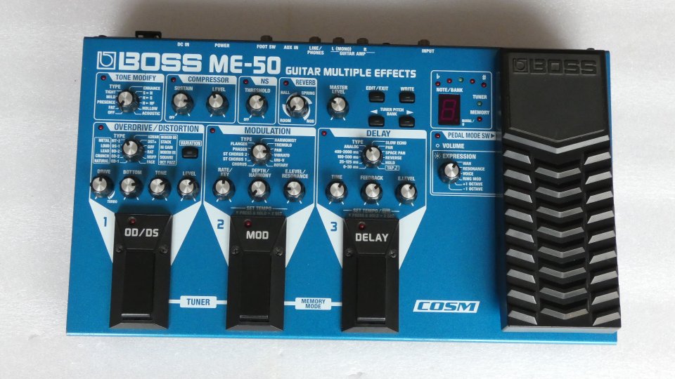 Boss ME-50: Pedalera Multiefectos para guitarra