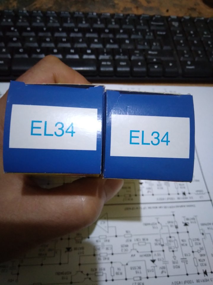 2 X EL34 JJ nuevas.