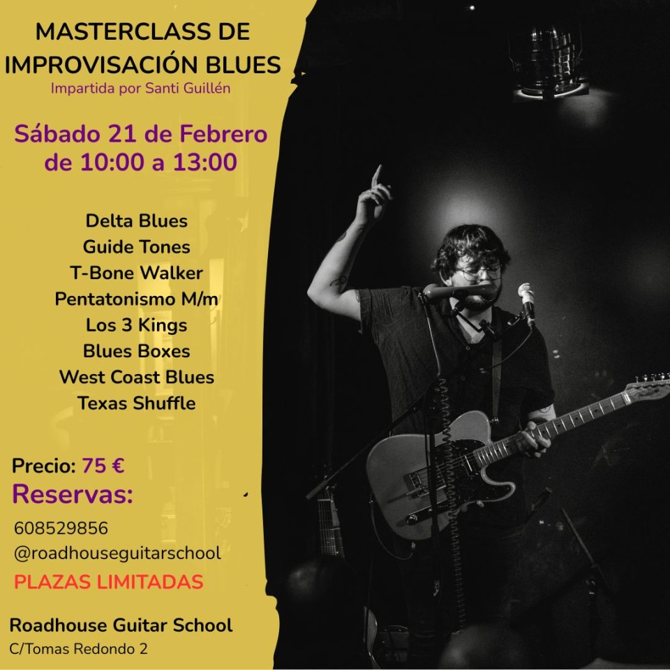 Masterclass de Improvisación Blues (Presencial y Online)
