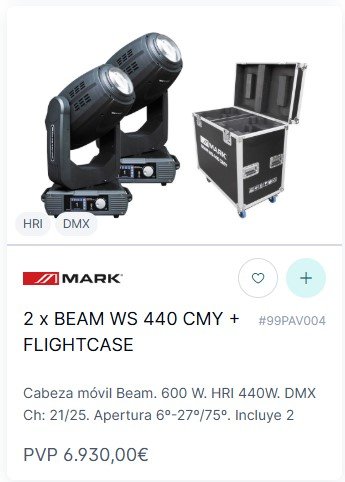 24 Mark WS440CMY "con lámpara 461 Osram" de segunda mano · Foto 5 de 5 · Jaén · 2400 €
