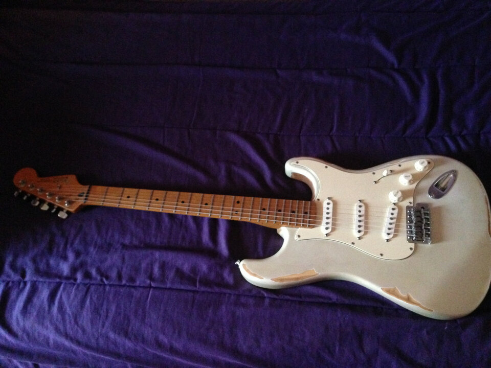 Fender 60th Anniversary Commemorative Standard Stratocaster 2006 Blizzard Pearl