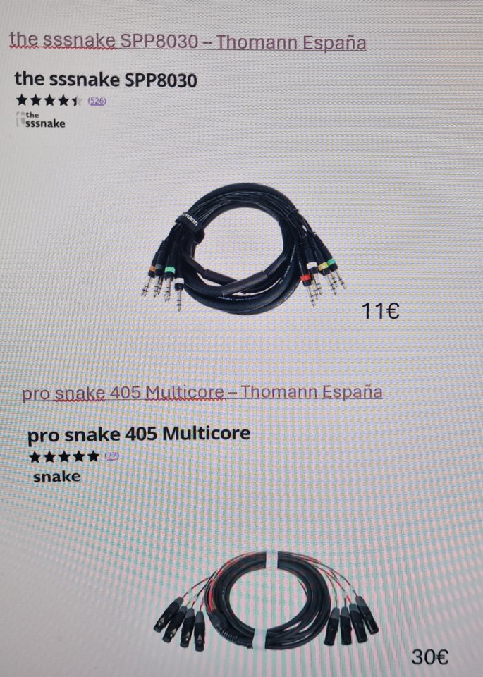 Cables Audio y Mangueras PARA ESTUDIO - VARIOS MODELOS de segunda mano · Foto 4 de 6 · Las Palmas · 1 €