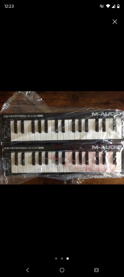 2 Teclados Controlador M-AUDIO Keystation Mini 32