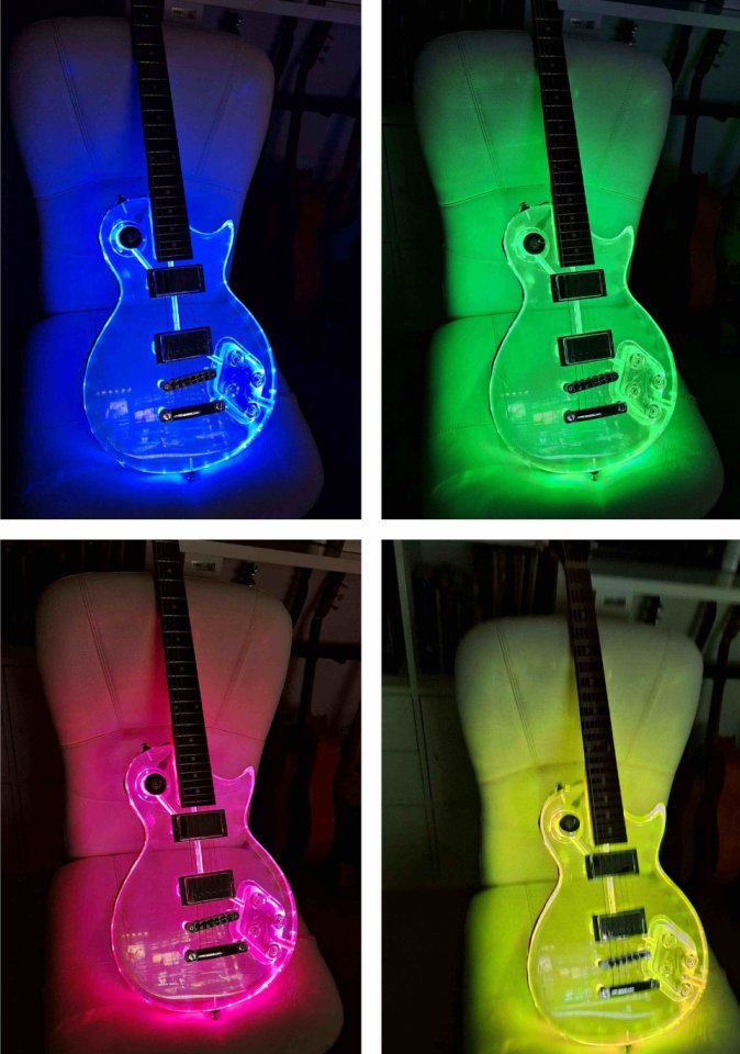 Wesley tipo Les Paul transparente de metacrilato de segunda mano · Foto 2 de 5 · Málaga · 350 €