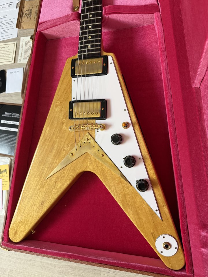 Gibson Flying V Korina '58 Reissue 2024 - Birdseye (Cambio) de segunda mano · Foto 3 de 9 · Madrid · 6500 €