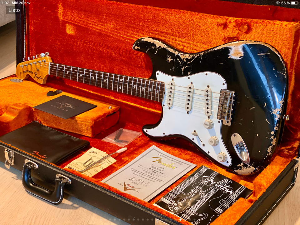 Stratocaster 69 custom shop zurdos