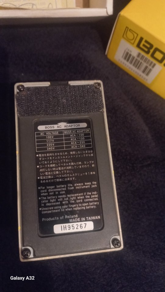 Boss super overdrive SD1