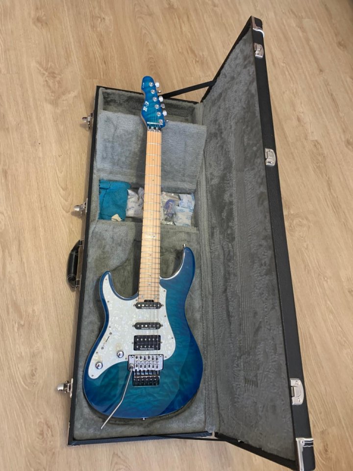 ESP EII ST1 Zurdo Aquamarina
