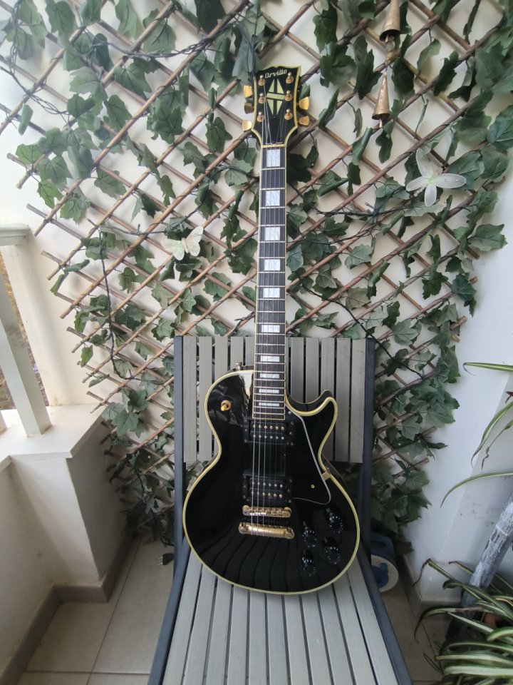 Orville Les paul Custom Black Beauty 1989 Japan + ESTUCHE + ENVÍO