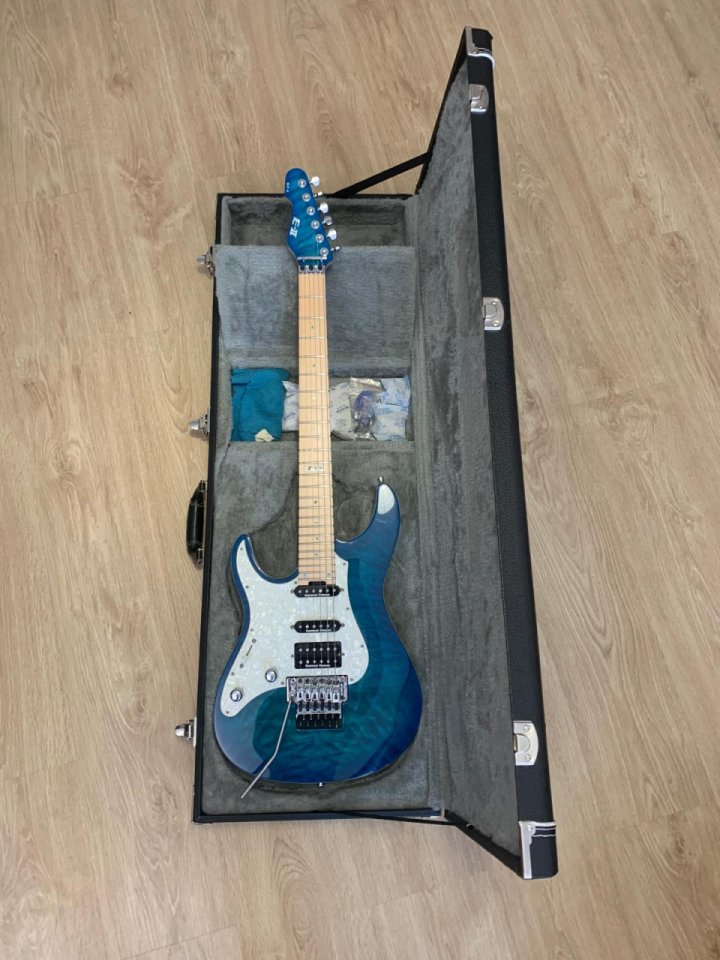 ESP EII ST1 Zurdo Aquamarina